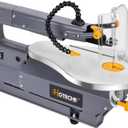 Hoteche 16-inch Power Scroll Saw for Woodworking with Large Tilting Working Table and Integrated Dust Port, Professional Woodworking Tool for Detailed Cutting, Fretwork, Crafting