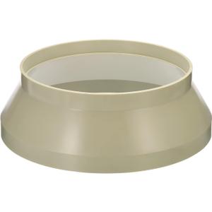 PATIKIL 12" to 10" Duct Reducer Connector, Heating Cooling Ventilation Tube Fire-resistant Increaser Adapter Pipe Fitting for Vent System, Beige 315x250 mm ID