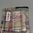 DII Give Thanks Plaid Fall Table Decor, Autumn & Thanksgiving Tabletop Linens, Square Napkin Set, 20x20, Set of 6