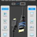 BlueRigger Micro HDMI to HDMI Cable (10FT, 4K@60Hz HDR, Male to Male, 3D, 18Gbps Cord, ARC) - Compatible with GoPro Hero 7/6, Raspberry Pi 4/5, Sony A6300 Camera/Retroid Pocket 3+, Nikon B500