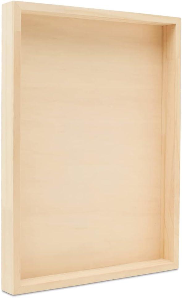 Wood Canvas 12 x 16 x 1-1/2-inch, Pack of 2 Wooden Sign Blanks with Frame, Wood Cradled Panels for Crafts & Home Decor, by Woodpeckers