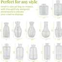 12 Pack Bud Vase in Bulk - BEAHOT Clear Flower Vases for Wedding Decorations, Glass Vase for Table Decorations, Small Vase for Home, Mother's Day, Centerpieces, Party, Office (Clear)