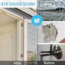 Storm Door Chain Spring 2 Pack Prevent Storm Damage, Screen Door or Door Closer Protector Heavy Duty Storm Door Hardware, Zinc Plated Anti-Rust and Sturdy, Easy to Install and Suit for Most Doors