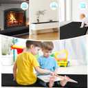 BALAPET Thick Memory Foam Fireplace Baby Proofing, 90x14 in Soft Fireplace Cover Hearth Cushion Baby Proof, Velvet Protectors for Children Proofing, Edge Protector(Black,14x90in)