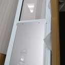 Doggy Door for Sliding Glass Doors, Adjustable Height 75 3/5" to 80", Aluminum Frame Sliding Door Dog Door Insert, Suitable for Medium Dogs Up to 30 lbs(Medium,White)