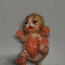 Silicone Reborn Animal Dolls, 5 Inch Soft Lifelike Mini Cat Realistic Cute Toy