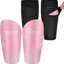 TAGVO Soccer Shin Guards for Kids Youth, Shin Pads and Shin Guard Sleeves with Optimized Insert Pocket, Protective Soccer Equipment for Boys Girls Men (Medium)