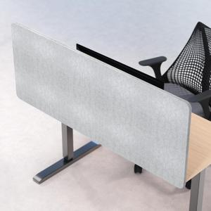 Universal Desk Privacy Panel Heavy-Duty Desk Divider & Office Partition - Privacy Screen for Workspaces & Cubicles (2-Pack, 60" x 24")