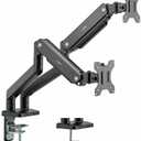 Rocstor ErgoReach Mounting Arm for LED Display, LCD Display, Monitor - Matt Black - Landscape/Portrait
