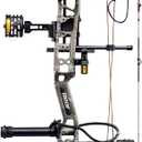 Bear Legit Maxx Ready to Hunt Compound Archery Bow, 70lb. Draw Weight, Right Hand, True Timber Strata/Black