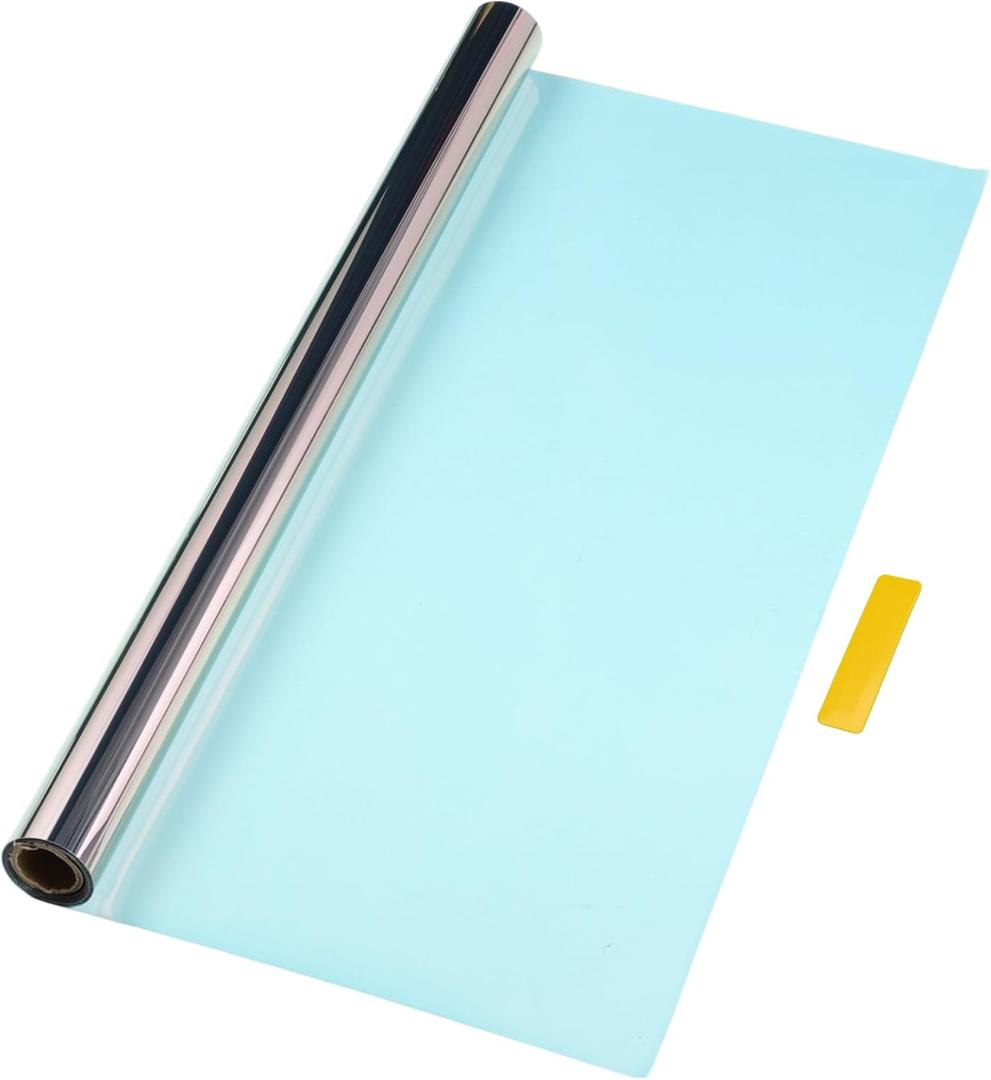 Car Window Tint Film Heat UV Blocking Sun Protection Anti-Glare Privacy Film Chameleon 30'' Inch x 10ft Red Blue VLT 82% IRR 68% UVR 99.5%, 30 Inch x 15ft
