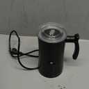 Milk Frother, 4-in-1 Electric Milk Steamer, 350ml/11.8oz Automatic Frother Machine for Coffee, Warm and Cold Foam, Temperature Control for Latte, Cappuccino, Hot Chocolate (Black)