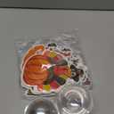 Supervitae 30 Pack Fall Candy Card Thanksgiving Autumn Candy Dome Treat Greeting Gift Card with Clear Plastic Half Ball Dome Chocolate Holder Pumpkin Dwarf for Gift Party Favor Decoration