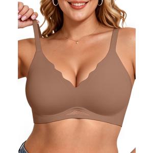 Vertvie Seamless Jelly Bras for Women No Underwire Supportive, XX-Large