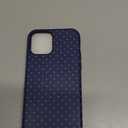 Jusy Compatible with MagSafe Polka Dot Case for iPhone 12/12 Pro, Cute Aesthetic Polka Dots Magnetic Phone Case, Soft TPU and Hard PC Protective Phone Cover for Women Girls (Matte), Navy Blue