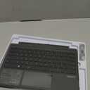 OMOTON Wireless Keyboard for Microsoft Surface Pro 7/7+/6/5/4/3 12.3 inch ONLY, Bluetooth Connection, Ultra-Slim Keyboard Type Cover with Touchpad, 7 Colors Backlit and Rechargeable, Grey