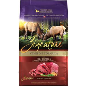 Zignature Venison Limited Ingredient Formula Dry Dog Food 4lb (4 Pound (Pack of 1))
