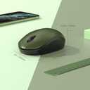 Seenda Wireless Mouse for Laptop, 2.4G Noiseless Mouse with USB Receiver - Optical Tracking Portable Computer Mice for Chromebook, PC, Tablet, Windows System, 24 Months Battery Life - Green & Black