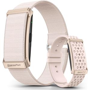 EnergyPort Smart Bracelet with Blood Oxygen/Blood Pressure Monitor, 60-Day Battery Health Fitness Tracker with 2 Bands,Lifetime Membership,Activity Tracking Heart Rate Sleep Monitor for Android iOS (Pink)