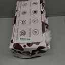 Cow Print Heating Throw Blankets Luxurious Western Soft Bubble Faux Rabbit Fur 8 Heat Settings Overheat Protection Quick Heating Electric Heated Blanket 50"x60"(Brown)