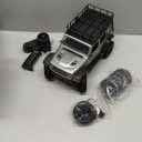 ARRIS MN-128 RC Rock Crawler, 1:12 Scale RC 4WD RC Climbing Car, All-Wheel Drive Off-Road RC Jeep Crawlers RTF, 2.4Ghz RC Rock Crawler 4x4 All Terrain Car for Adults (Black)