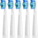 Toothbrush Replacement Heads Compatible with Fairywill FW-D1/D3/D7/D8/507/508/551/917/959, ATMOKO, Gloridea, Sboly, WOVIDA, YUNCHI Y1 Sonic Electric Toothbrushes, 5 Pack - White