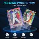 400 Card Sleeves Clear Loads for Cards,3"X4" Baseball Card Protectors,Premium Sleeves for Cards,Hard Plastic Card Holder for Trading Sports Football Game Cards (200 Hard Sleeves+200 Penny Sleeves)