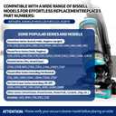 2 x for Bissell Style 7/9/10 P/N 3031120 Vacuum Belt 5-Pack for Bissell PowerForce Helix CleanView Swivel Rewind Pet Powerlifter Pet Hair Eraser Vacuum Cleaner Rewind Parts 2031093 32074 3031123