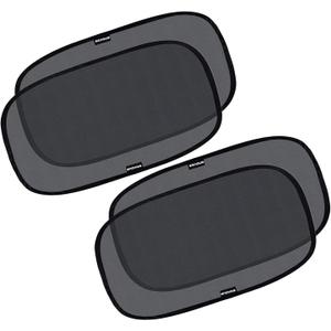 Enovoe Car Window Shade for Baby - (2 Pack) UV Protection Breathable Mesh Baby Window Covers - Sun Shade Blocker, Cling Windows Cover - Glare Shield and UV Rays Protection for Your Child - XL 25"x16"