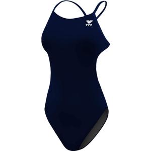 TYR Women's Durafast One Cutoufit Swimsuit (32, Navy)
