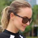 GVISION Fishing Polarized Sunglasses Men Women Golf Driving Running Mirrored Sports Glasses UV400 (Amber/Brown)