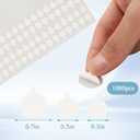 1000 Pcs Double Sided Adhesive Dots 0.3 0.5 0.7 Inches Removable Glue Dot Strong, Seamless Stickers Suitable for Balloon Decorations, Envelopes, Notes, Crafts, Photo DIY Projects, Etc