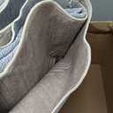 Lahome Scalloped 9x12 Area Rugs for Living Room Bedroom, Soft Washable Rugs 9x12 Ultra-Thin Non-Slip, Modern Dining Room Rug Non-Shedding Accent Carpet for Nursery Office, Mauve/Pink