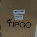 TIPGO Bathroom Trash Can with Lid, 10 Liter/ 2.6 Gallon Slim Garbage Can, Small Trash Bin Waste Basket with Pop-Up Lid for Kitchen, Bedroom, Living Room, Office (Black)