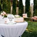 Acrylic Wedding Sign A Little Treat for Your Dancing Feet Signs for Ceremony Modern Calligraphy Arch Acrylic Table Top Signs for Wedding Reception and Event Party Table Decor (White Eucalyptus Leaves)