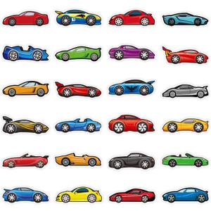 500 Pcs Race Car Stickers for Kids Sports Car Transportation Vehicle Stickers for Boys Toddler Teens Vehicle Themed Party Favors Teacher Reward Educational Toy Art Craft Activities