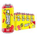 GHOST Energy Drink - 12-Pack, Sour Patch Kids Redberry, 16oz - Energy & Focus & No Artificial Colors - 200mg of Natural Caffeine, L-Carnitine & Taurine - Gluten-Free & Vegan