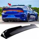 Rear Window Roof Spoiler Visor Wing ABS Fit for Dodge Charger SRT/GT/RT/SXT/Scat Pack/Daytona 2015-2023 Gloss Black V-Style Lip Exterior Accessories