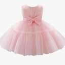 Baby Girls Flower Dress Embroidery Paqeant Party Wedding Lace Dresses Size 80