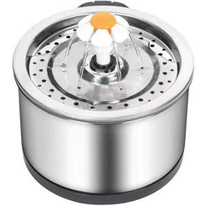 Ofat Home Cat Drinking Fountain, Pet Water Fountain Stainless Steel, 84oz/2.5L Cat Fountain with 1 Replacement Filters for Cats,Dogs,Other Pets