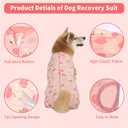 Recovery Suit for Dogs Dog Surgery Suit Female Spay, Dog Surgery Recovery Suit Male Neuter, Breathable Dog Onesie Body Suits to Stop Licking Scratching Wounds for Small Medium Dogs Cone Alternative (X-Large)