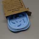 MateeyLife Small Slow Feeder Cat Bowls 2PCS, Anti-Choking Puzzle Cat Food Bowls, Anti-Slip Interactive Dog Feeding Slow Down Eating, Bloat Stop Maze Dishes Dog Feeder for Small Breeds 1 Cup (A-LightBlue&DarkBlue)