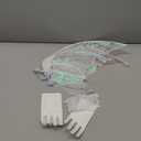 Fairy Wings for Women with Lace Gloves, Butterfly Cosplay Wings,Iridescent Costume Wings for Party Photography Adult Dress Up (White)