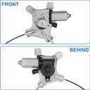 Obaee 741-391 Rear Right Passenger Side Power Window Regulator with Motor Compatible with Cadillac Escalade 2007-2014/ Chevrolet Tahoe 2007-2014/ GMC Yukon 2007-2014, Replace OE 15841700, 15883002