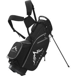 14-Way Golf Stand Bag, Golf Bag with Stand - Lightweight Durable Club Bag for Men & Women (Black)