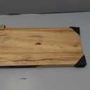 48" Rustic Elm Wood Floating Shelves, 8 Inch Deep Wall Shelves for Home Decor, Wall Mounted Floating Shelf with Invisible Bracket, Heavy-Duty Storage & Display Shelf for Living Room, Kitchen, Set of 1