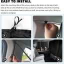 3PCS Upgraded Rear Car Window Shades,2PCS Window Shade for Car & 1PC Cars Privacy Curtain with Storage Pockets,Essential Windows Cars Shades for Sun Shading & Privacy Protection