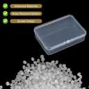 30 Pcs Small Plastic Containers with Lids, 4.13"2.95"0.98"Mini Plastic Clear Bead Storage Containers Case Rectangular Craft Storage Boxes with Lids for Jewelry Beads Craft Hardware Pins