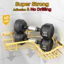 Gold Corner Adhesive Shower CaddyRustproof Stainless Steel Corner Shower Shelves for Bathroom Kitchen, No Drilling Wall Mounted Shower Rack for Inside Shower, 5 Pack