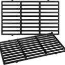 17.5' 7637 Cast Iron Grill Grates For Weber Spirit 2 Grill Parts With 2 Burner Gas Grills,Spirit E-210 S-210,Spirit 200 & GS4 Spirit II 200 Series (Front-Mounted Control) Gas Grill Replacement Parts (17.5 x 10.2 - For Weber Spirit E-210)